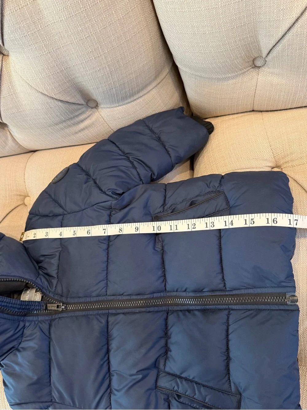 Michael Kors Navy Puffer Hooded Kids Jacket 2T